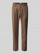 Drykorn Tapered Fit Bundfaltenhose mit elastischem Bund Modell 'Chasy'...