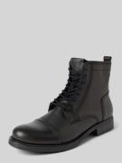 Jack & Jones Boots aus Leder Modell 'RUSSEL' in Black, Größe 42