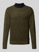 Jack & Jones Strickpullover mit Label-Detail Modell 'COSPACE' in Oliv,...