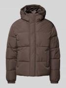 Jack & Jones Steppjacke mit Kapuze Modell 'BRADLEY' in Mittelbraun, Gr...