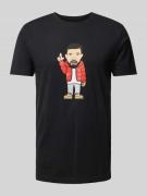 Mister Tee T-Shirt mit Rundhalsausschnitt Modell 'KANADA SKETCH' in Bl...