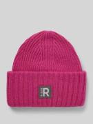 Roeckl Beanie mit Label-Badge in Pink, Größe 1