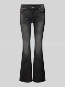 WEEKDAY Flared Jeans mit 5-Pocket-Design in Black, Größe 26/34