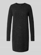 Vero Moda Strickkleid mit langem Arm Modell 'DOFFY' in Metallic Black,...