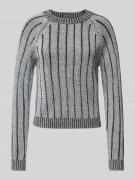 Vero Moda Regular Fit Strickpullover mit Effektgarn-Ripp-Struktur Mode...