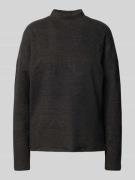 Vero Moda Oversized Langarmshirt mit Stehkragen in Metallic Black, Grö...