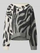 Vero Moda Pullover mit Rundhalsausschnitt Modell 'KAI' in Hellgrau, Gr...