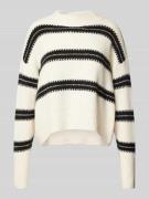 Vero Moda Pullover mit Streifenmuster Modell 'DAZZLE' in Beige, Größe ...