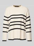 Vero Moda Pullover mit Streifen Modell 'SABA' in Offwhite, Größe L