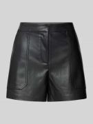 Only Regular Fit Shorts aus Kunstleder mit aufgesetzten Taschen Modell...