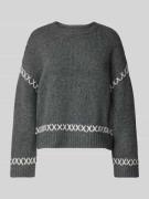 Only Regular Fit Strickpullover mit gerippten Abschlüssen Modell 'AMAN...