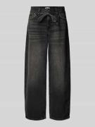 Only Wide Fit Jeans aus Baumwolle Modell 'GIANNA' in Black, Größe 27/3...