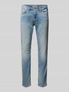 Tommy Jeans Slim Fit Jeans mit Label-Patch Modell 'SCANTON' in Hellbla...