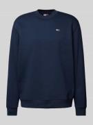 Tommy Jeans Sweatshirt mit Logo-Stitching in Marine, Größe L