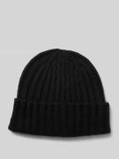 Pieces Beanie mit breitem Umschlag in Black, Größe 1