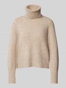 Noisy May Strickpullover mit Rollkragen Modell 'FRIVA' in Sand Melange...