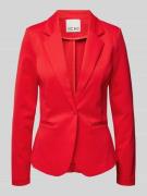 ICHI Slim Fit Blazer mit Paspeltaschen Modell 'KATE' in Rot, Größe M