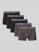 Tom Tailor Regular Fit Trunks im 5er-Set aus weicher Baumwolle mit ela...