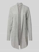 Tom Tailor Loose Fit Cardigan mit geripptem Umlegekragen in Hellgrau M...