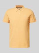 Tom Tailor Regular Fit Poloshirt mit Logo-Stitching in Orange, Größe S