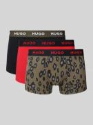 HUGO Trunks mit Label-Bund im 3er-Pack in Gruen, Größe L