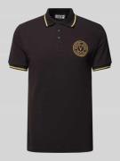 Versace Jeans Couture Poloshirt mit Label-Stitching in Black, Größe XX...