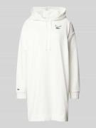 Lacoste Sport Sweatkleid mit Kapuze in Offwhite, Größe 34