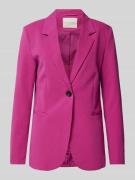 Kaffe Blazer mit Leistentaschen Modell 'SAKURA' in Fuchsia, Größe 34