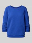 TOM TAILOR DENIM Tailliertes Sweatshirt mit elastischem Strukturmuster...