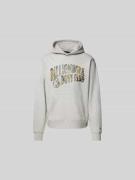 Billionaire Boys Club Hoodie mit Label-Print in Hellgrau, Größe L