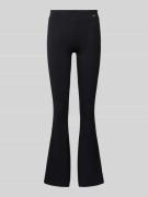 Skiny Flared Leggings mit Label-Badge in Black, Größe 36