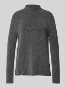 Brax Strickpullover mit Label-Detail Modell 'LEE' in Mittelgrau Melang...