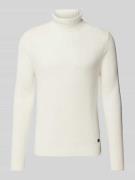 JOOP! Jeans Strickpullover mit Rollkragen Modell 'Orlino' in Offwhite,...