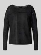 monari Longsleeve mit Strasssteinbesatz in Black, Größe 34