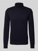 Christian Berg Men Rollkragenpullover mit Woll-Anteil und Label-Stitch...