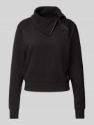 G-Star Raw Sweatshirt mit Umlegekragen in Black, Größe L