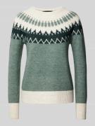 Vero Moda Norweger Pullover Modell 'SIMONE' in Schilf, Größe L