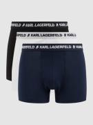 Karl Lagerfeld Trunks in unifarbenem Design im 3er-Pack in Dunkelgrau,...