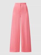 Esprit Collection Bundfaltenhose aus Viskose in Pink, Größe 34