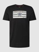 Christian Berg Men T-Shirt mit Label-Print in Black, Größe L