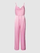 YAS Jumpsuit mit Wasserfall-Ausschnitt Modell 'Dottea' in Fuchsia, Grö...