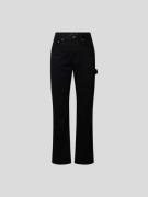 Helmut Lang Relaxed Fit Jeans mit Zierbesatz in Black, Größe 30