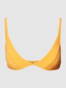 Billabong Bikini-Oberteil mit Strukturmuster Modell 'CHARLIE' in Orang...