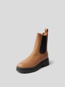 Anine Bing Chelsea Boots aus Leder-Mix in Camel, Größe 37