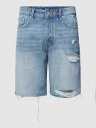 Only & Sons Shorts im Destroyed-Look in Jeansblau, Größe M