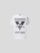 Dsquared2 T-Shirt mit Label-Prints in Weiss, Größe XXL