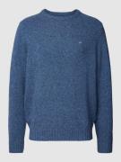 Fynch-Hatton Strickpullover in Melange-Optik Modell 'Donegal' in Blau ...