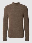 Filippa K Sweatshirt mit Strukturmuster Modell 'johannes' in Taupe Mel...