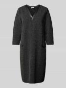 ROBE LÉGÈRE Knielanges Kleid mit V-Ausschnitt in Black, Größe 34