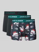 Jack & Jones Trunks mit Teilungsnähten Modell 'XMAS SKULLS' im 3er-Pac...